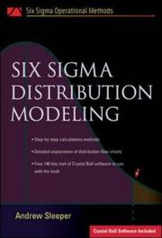 Cover of: Six Sigma Distribution Modeling