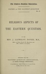 Cover of: Religious aspects of the Eastern question