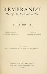 Cover of: Rembrandt by Emile Michel