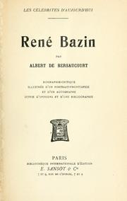 René Bazin by Albert de Bersaucourt