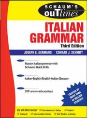 Cover of: Schaum's Outline of Italian Grammar (Schaum's Outlines)
