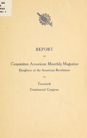 Report of the Committee American monthly magazine