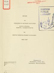 Cover of: Report on changes in railroad facilities, south station, Boston, masschusetts. | Thomas K. Dyer, inc.