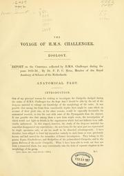 Cover of: Report on the Cirripedia collected by H.M.S. Challenger during the years 1873-76.
