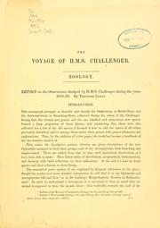 Cover of: Report on the Ophiuroidea dredged by H.M.S. Challenger during the years 1873-76