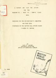 A report and plan for action for the tremont street - west street - temple place area by Paul F. Lawler