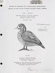 Results of Harlequin duck (Histrionicus histrionicus) surveys in 1990 on the Flathead National Forest, Montana