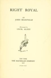 Cover of: Right Royal by John Masefield