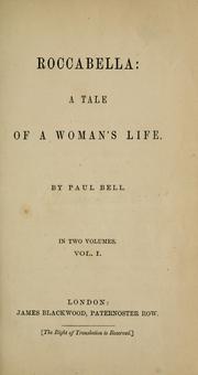 Cover of: Roccabella: a tale of a woman's life