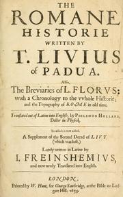 Cover of: The Romane historie by Titus Livius