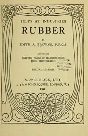 Cover of: Rubber. by Edith A. Browne, Edith A. Browne