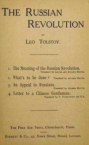 Cover of: The Russian Revolution