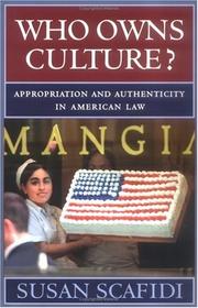 Cover of: Who Owns Culture? | Susan Scafidi
