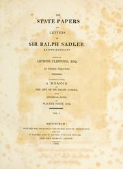 Cover of: The state papers and letters of Sir Ralph Sadler.