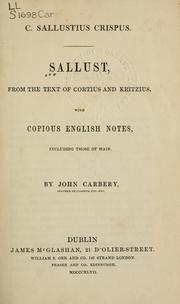 Cover of: Sallust by Sallust