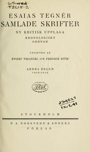 Cover of: Samlade skrifter by Esaias Tegnér