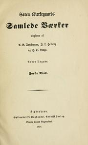 Cover of: Samlede vaerker: udgivne af A.B. Drachmann, J.L. Heiberg og H.O. Lange.