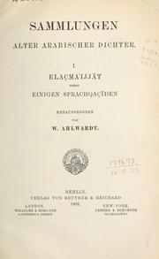 Cover of: Sammlungen alter Arabischer Dichter.