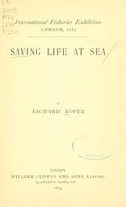 Cover of: Saving life at sea