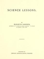 Cover of: Science lessons