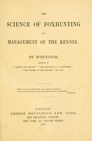 Cover of: science of foxhunting and management of the kennel