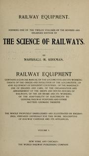 Cover of: Revised and enlarged ed. of the science of railways | Kirkman, Marshall Monroe