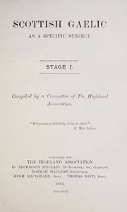 Scottish Gaelic as a specific subject by Comunn Gaidhealach.