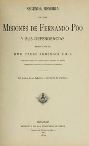 Segunda memoria de las misiones de Fernando Póo y sus dependencias by Armengol Coll