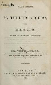 Cover of: Select orations by Cicero