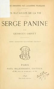 Cover of: Serge Panine. by Georges Ohnet