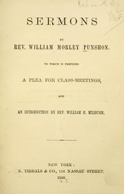 Cover of: Sermons: to which is prefixed a plea for class-meetings
