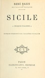 Cover of: Sicile: croquis italiens.