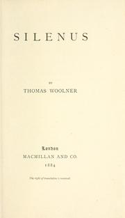 Cover of: Silenus by Thomas Woolner
