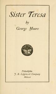 Cover of: Sister Teresa [a novel] by George Moore