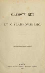 Slavnostní řeči by Karel Sladkovský