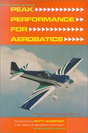 Cover of: Peak Performance for Aerobatics by Fred DeLacerda