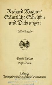 Cover of: Sämtliche schriften und dichtungen.