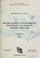 Cover of: Water supply conditions in southern California during 1957-1958.