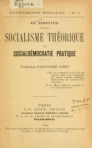 Cover of: Socialisme théorique et social democratie pratique