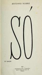 Cover of: Só.