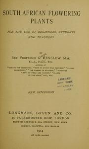 Cover of: South African flowering plants by Henslow, George
