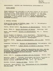 South Boston: a bibliography by Boston Landmarks Commission (Boston, Mass.)