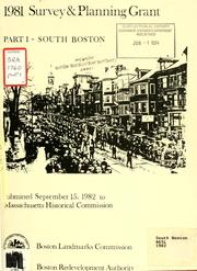 South Boston preservation study by Boston Landmarks Commission (Boston, Mass.)
