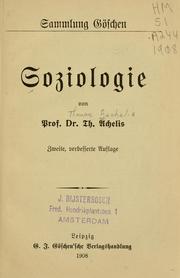 Cover of: Soziologie