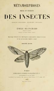 Cover of: Métamorphoses moeurs et instincts des insectes (insectes, myriapodes, arachnides, crustacés)