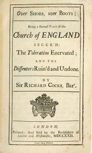 Cover of: Over shoes, over boots by Sir Richard Cocks