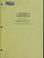 Cover of: State of Montana, Department of Labor and Industry, Job Service Division, Unemployment Insurance Division, Centralized Services Division, report on audit