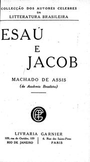 Cover of: Esaú e Jacob by Machado de Assis.