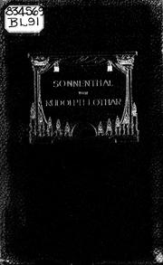 Sonnenthal by Rudolph Lothar