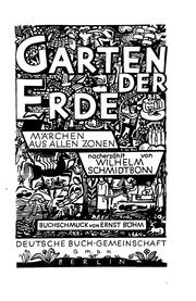 Cover of: Garten der Erde: Märchen aus allen Zonen